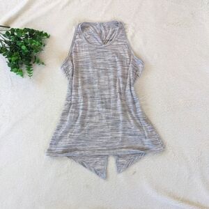 Athleta Open Back Grey Muscle Tee Size XS